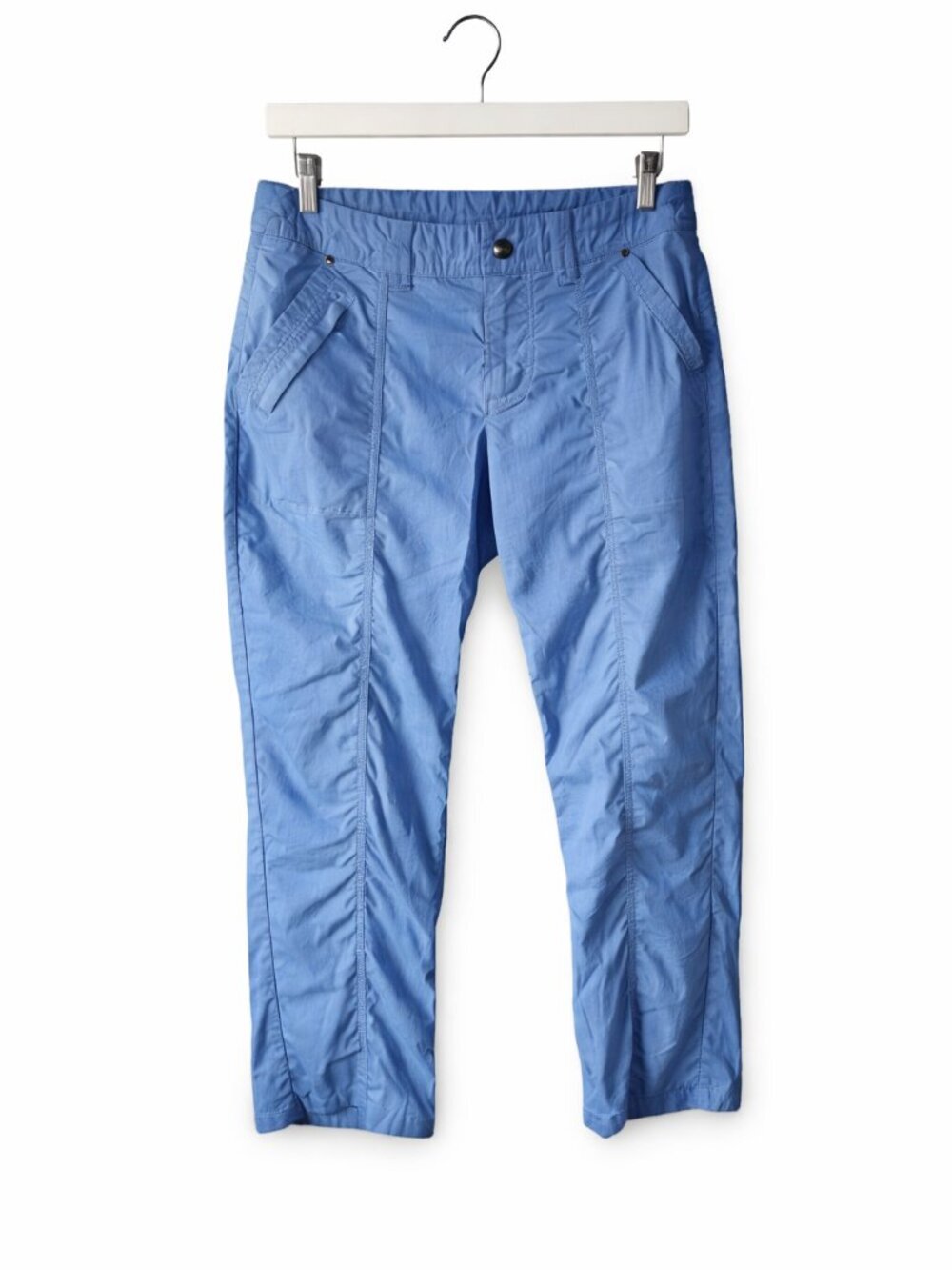 Title Nine Cropped Pants Womens 6 Blue Stretch Outdoor Hiking Travel Capri